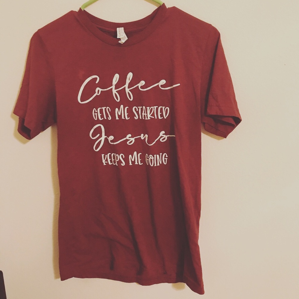 Coffee quote T-shirt